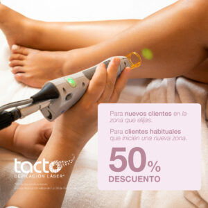 Depilación Láser: 50 % Dto. en UNA NUEVA Zona