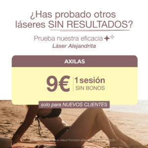 AXILAS, por sólo 9€/1 sesión. SIN BONOS